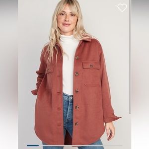 Old Navy Womens Brushed Utility Shacket M “A Little Rusty”